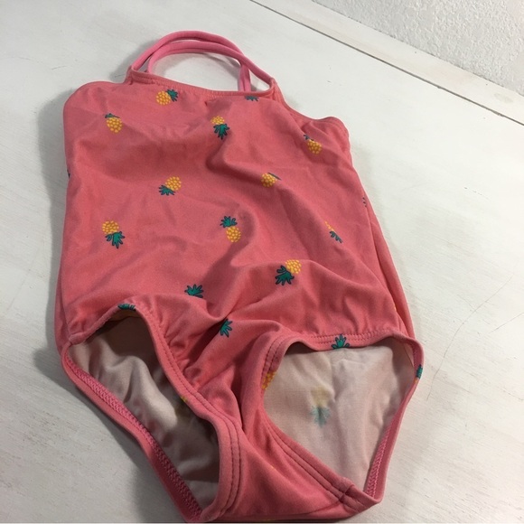 Amazon Essentials Toddler Girls Bathing Suit Pineapple Print Size 18 Months - Picture 1 of 5